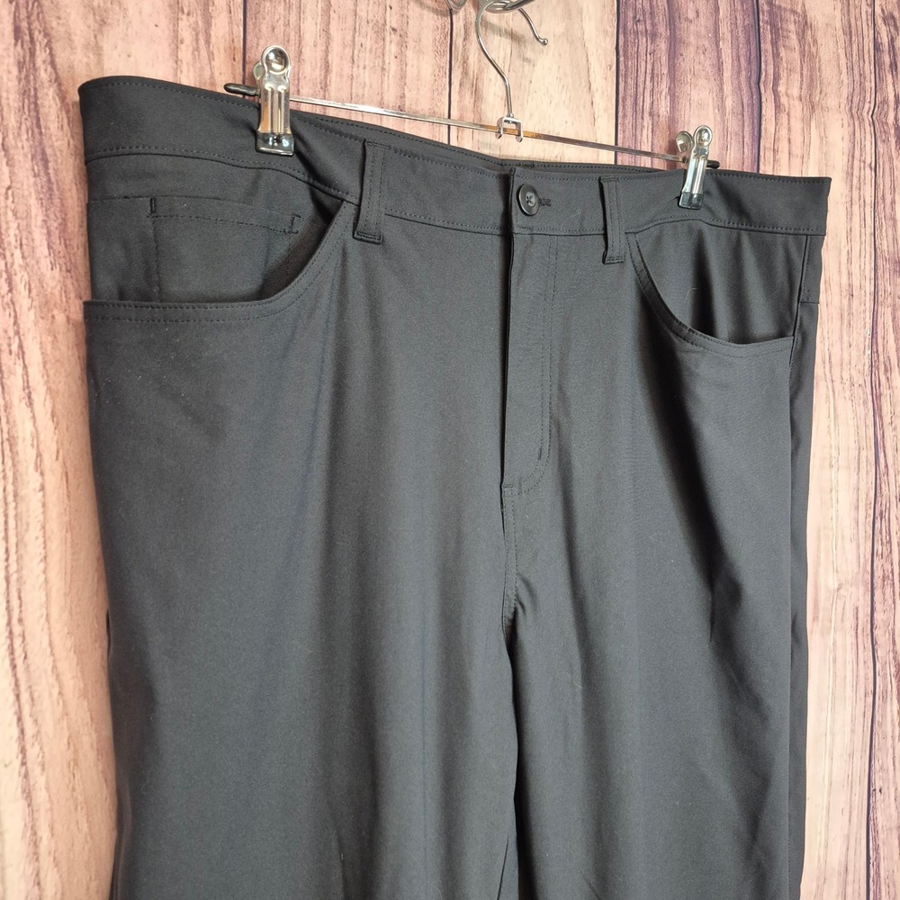 New Balance Mens 38x30 Performance Tech Pants Black Golf Travel RN130893 - Picture 4 of 11